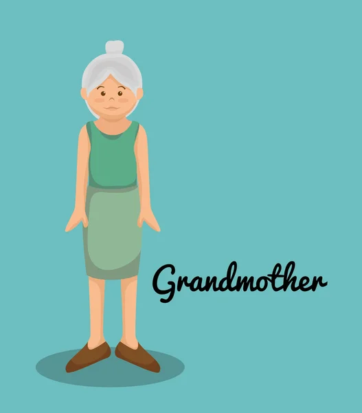 Großmutter Avatar Charakter Mitglied — Stockvektor