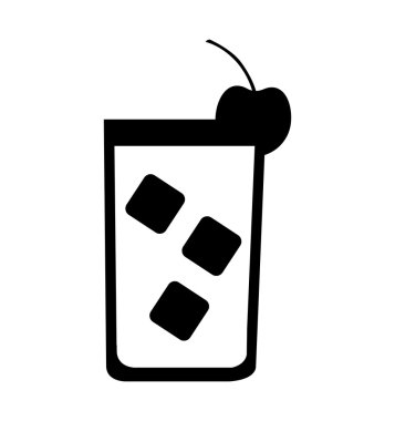 tropikal kokteyl cam izole kutsal kişilerin resmi