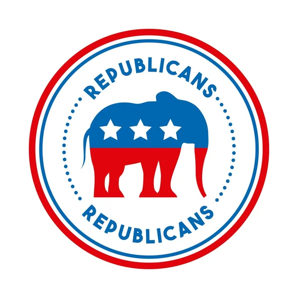 Republican political party animal — Stock Vector