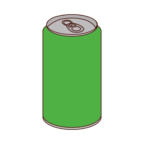 Can soda drink isolated icon — Stock Vector