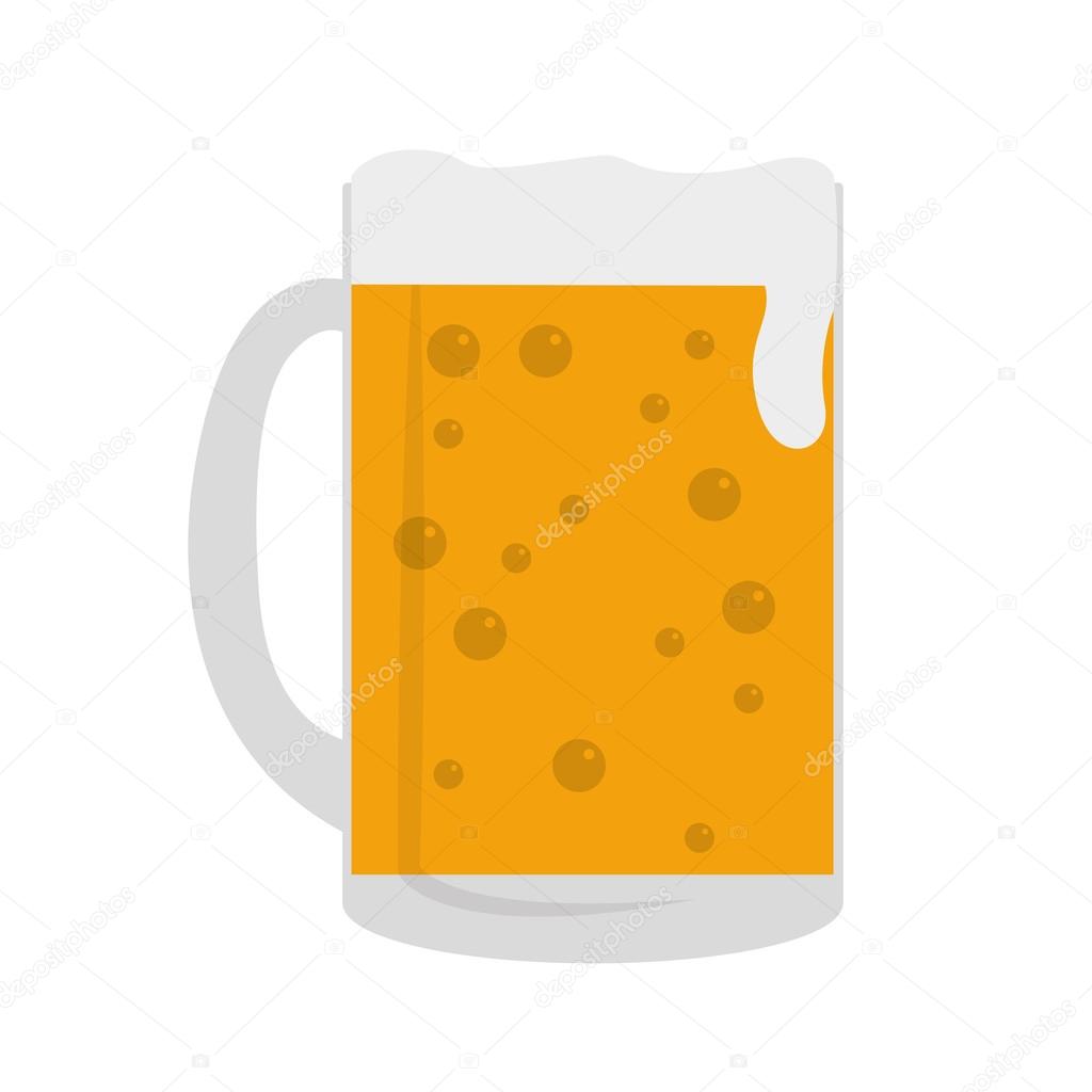 beer glass isolated icon