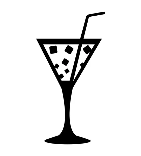 Tropische Cocktail-Tasse isoliert Symbol — Stockvektor