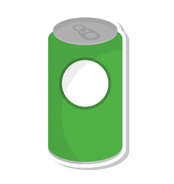 Puede beber refrescos icono aislado — Vector de stock