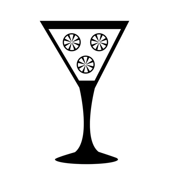 Tropische cocktail cup geïsoleerde pictogram — Stockvector