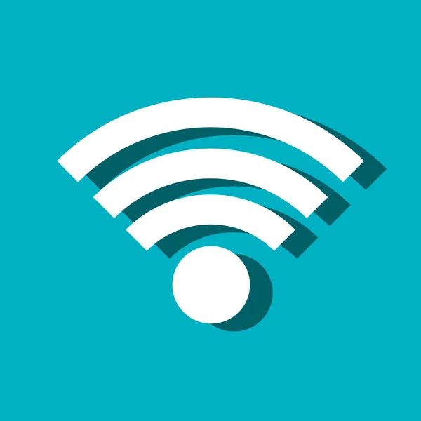 Señal de conexión wifi icono aislado — Vector de stock