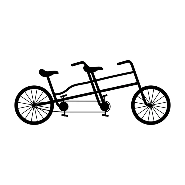 Bicicleta vehículo estilo aislado icono — Archivo Imágenes Vectoriales