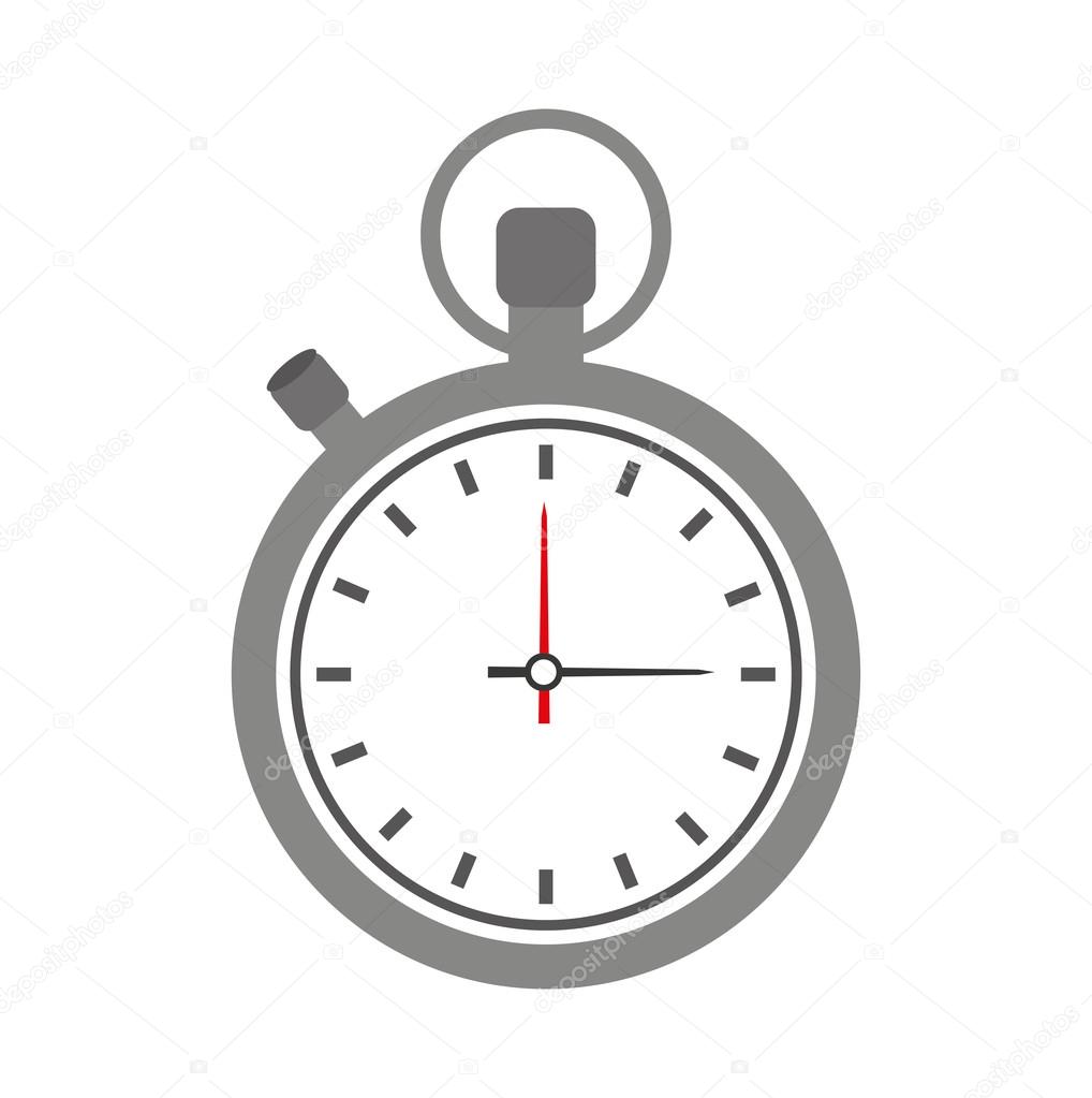 Reloj cronómetro icono aislado Vector de stock #128181348 de ©yupiramos, image size:1018x1023