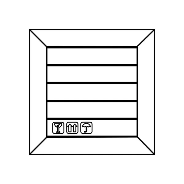 纸盒包装隔离图标 — 图库矢量图片
