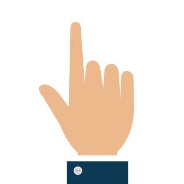 el insan dokunmatik izole simgesi