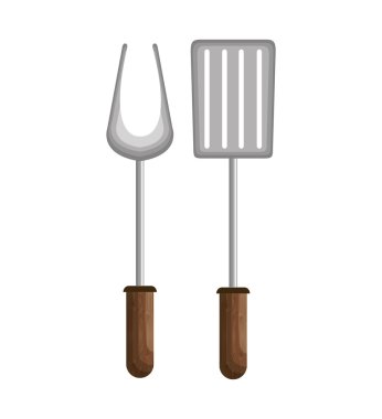 çatal ve spatula Barbekü araçları