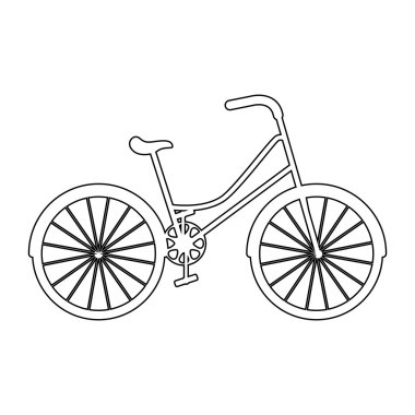 Bisiklet araç stil izole simgesi