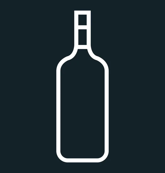 Ikon flaska vin design — Stock vektor