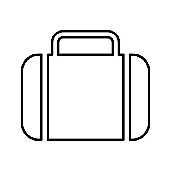 Portfolio flat line icon — Stock Vector