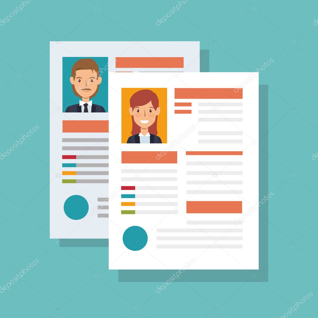 cv document paper isolated icon