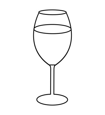 şarap fincan izole simgesi