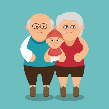 Grup aile üyeleri karakterler