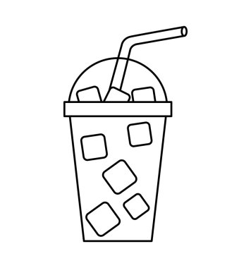 milkshake içki izole simgesi