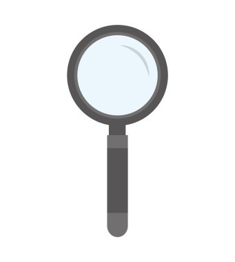 Arama Büyüteç düz çizgi simgesi