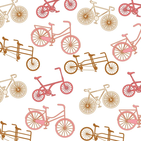 Bicycle vehicle style isolated icon — Stock Vector