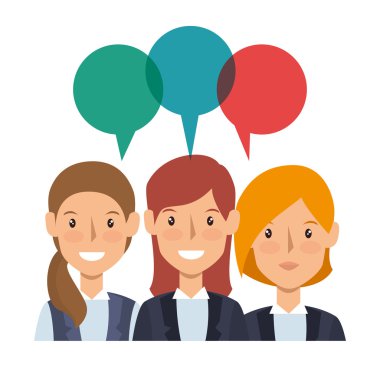 iş insanların avatarları grubu