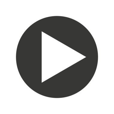 Film düğmesini düz simgesi oynamak