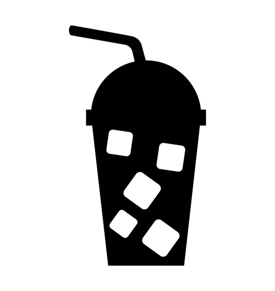 Milkshake drankje geïsoleerde pictogram — Stockvector