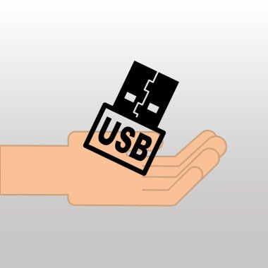 USB bellek yedek simgesi tasarım