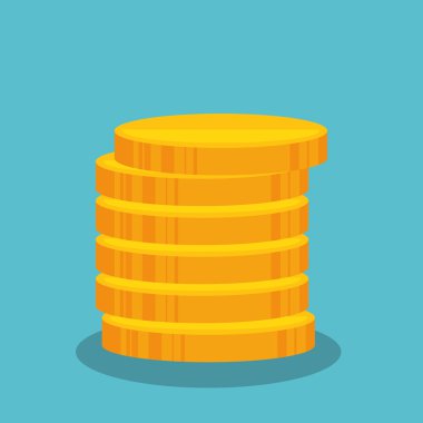 izole karikatür para kazanç tasarım