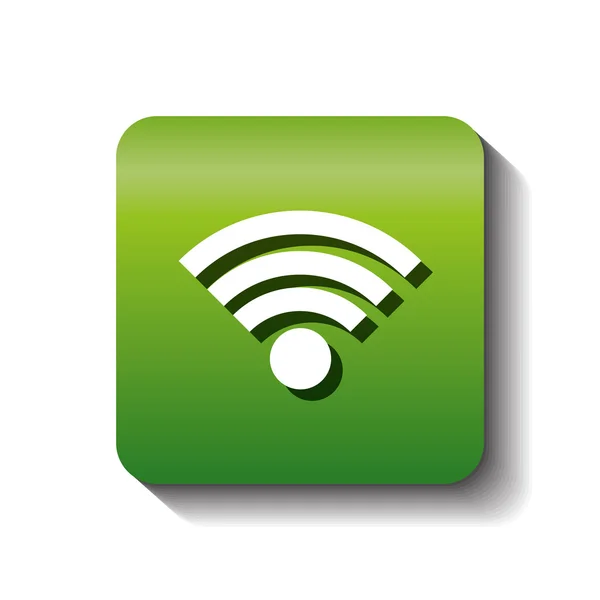 Wifi-Verbindung Zeichen isoliert Symbol — Stockvektor
