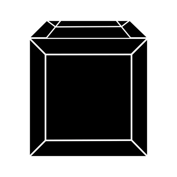 Kartong förpackning isolerad ikon — Stock vektor