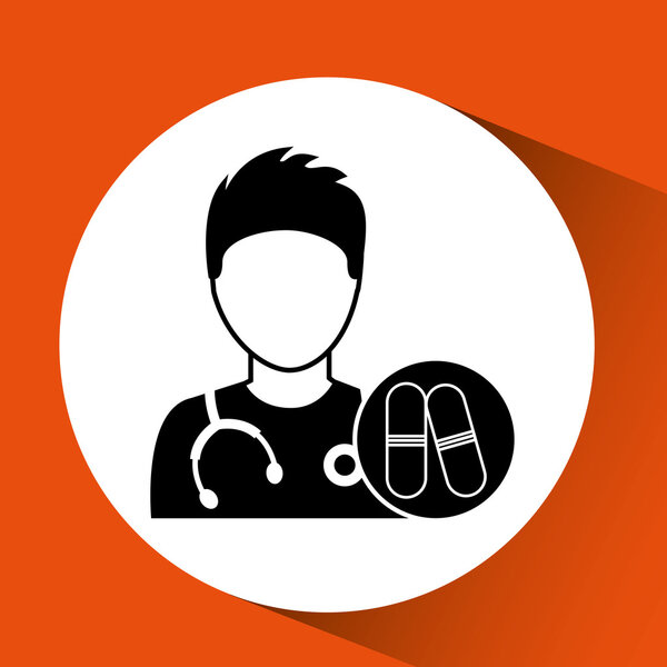 медсестра харатсер с таблетками капсулы дизайн лекарства
