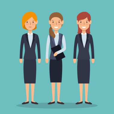 iş insanların avatarları grubu