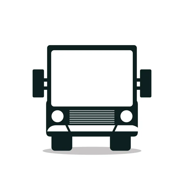 Bus service public isolated icon design — Stock Vector