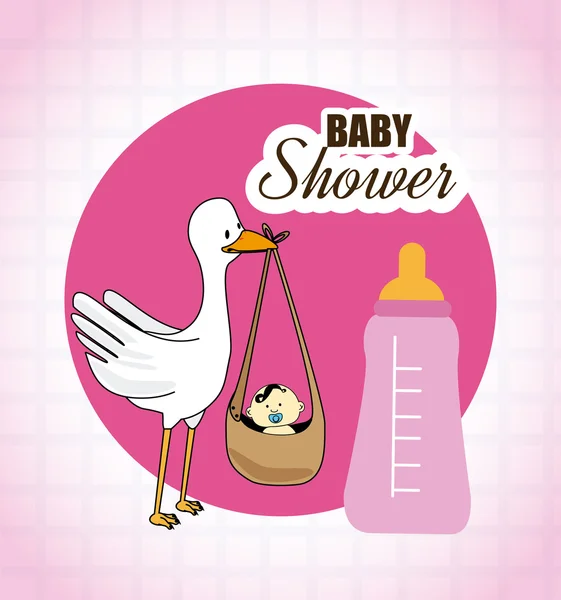 Babydusche — Stockvektor