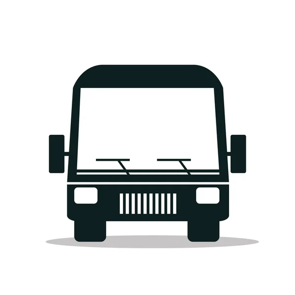 Servicio de autobús público aislado icono de diseño — Vector de stock