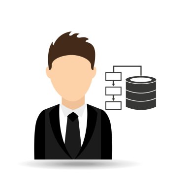 veri merkezi tasarımı ile karakter adam