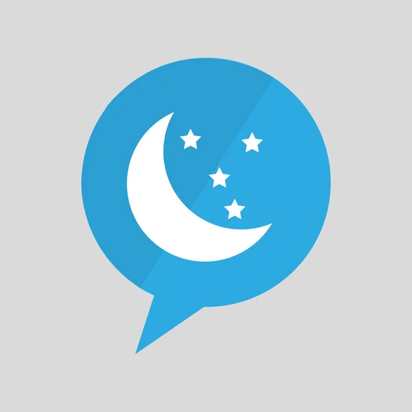 Symbol měsíc a hvězda spí sny design — Stockový vektor