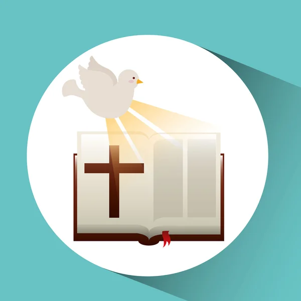 Святий дух біблійний дизайн ікони — стоковий вектор