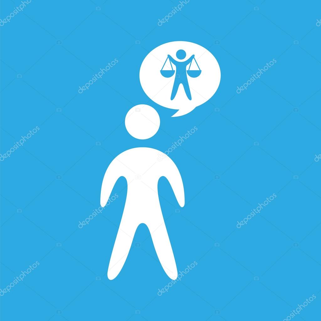 Silhouette man scale justice icon graphic vector illustration