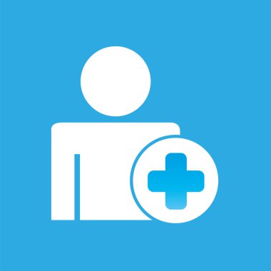 siluet tıp adamla sembol grafik