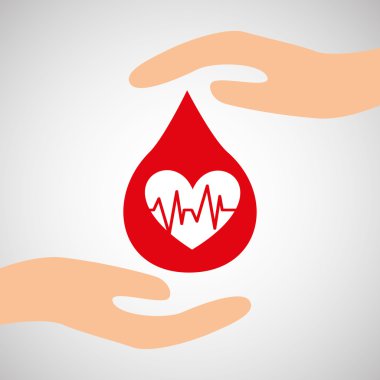 elinde Kardiyoloji kalp nabız simgesi bakım