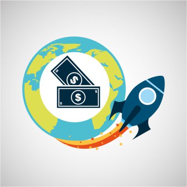 başlamak yukarıya ve iş para Doları