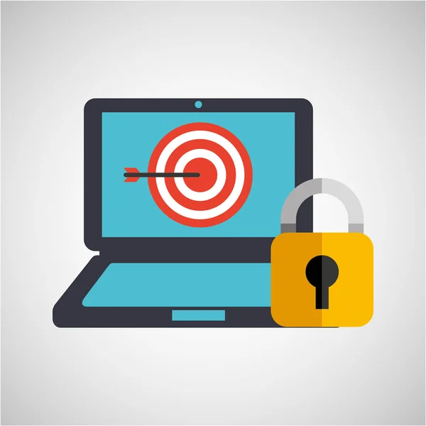 业务战略技术密码保护 — 图库矢量图片