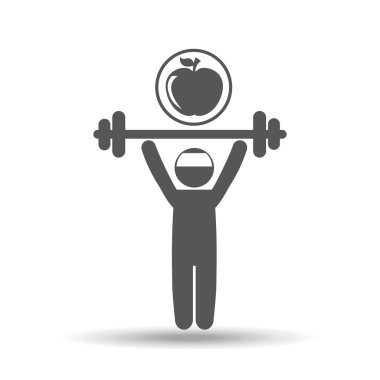 Adam halteri kaldırıyor.