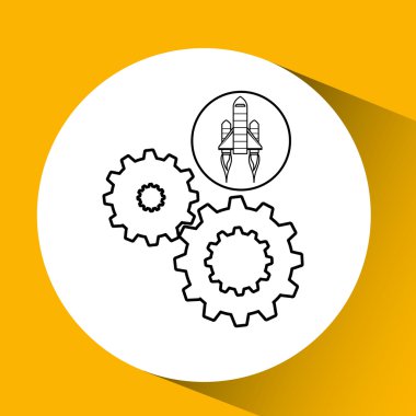 kırmızı roket kavramı iş ekip çalışması işbirliği