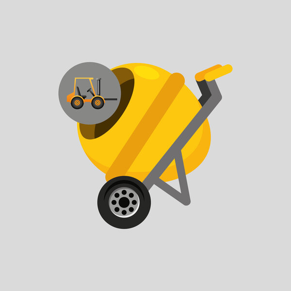 truck mixer concrete icon graphic