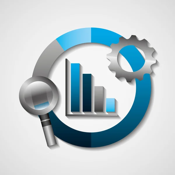 Optimisation des moteurs de recherche Icônes plates — Image vectorielle