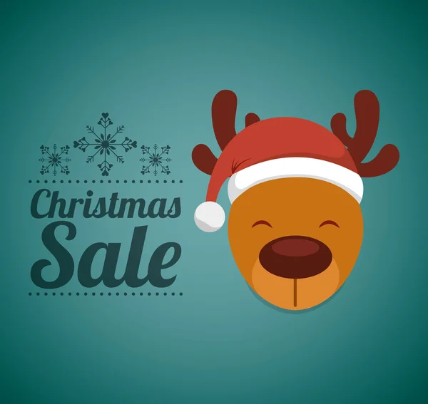 Merry christmas verkoop prettige vakantie — Stockvector