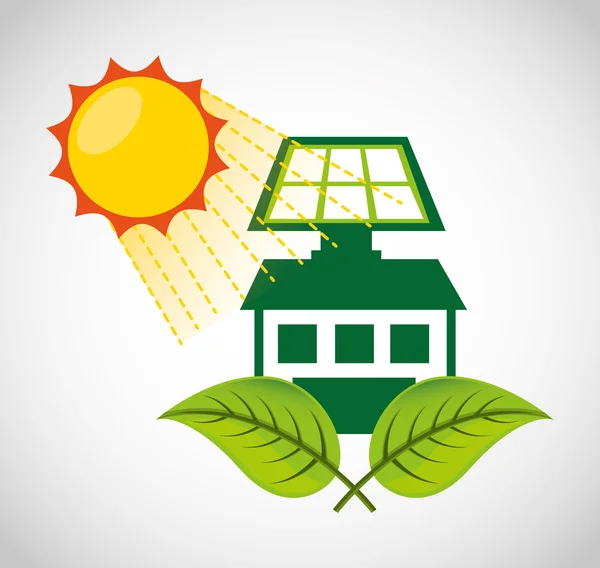 Ekologiczne, alternatywne źródła energii, zielony — Wektor stockowy
