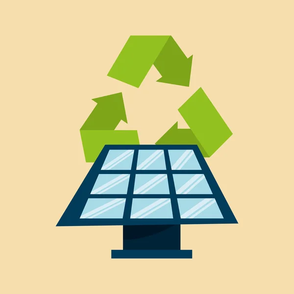 Recycle arrows symbol ecology — Stock Vector